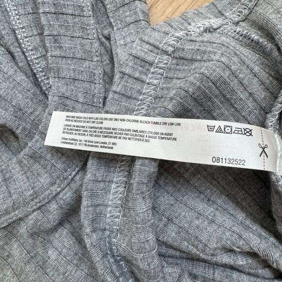 Free People Movement Blissed Out Gray Ribbed Racerback Tank Small - Picture 9 of 10